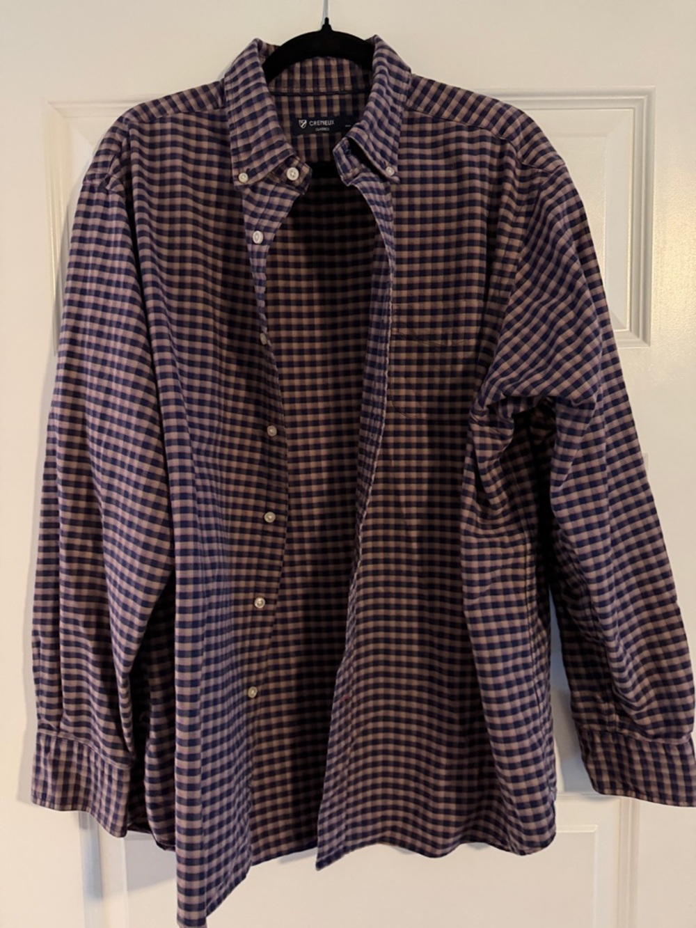 Daniel Cremieux Blue and Purple Gingham Button-Down Shirt